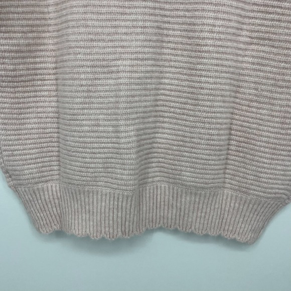 FRNCH Paris Sweater Women's Size L Pink Meggy Knit Oversized Short Sleeve - Picture 8 of 8